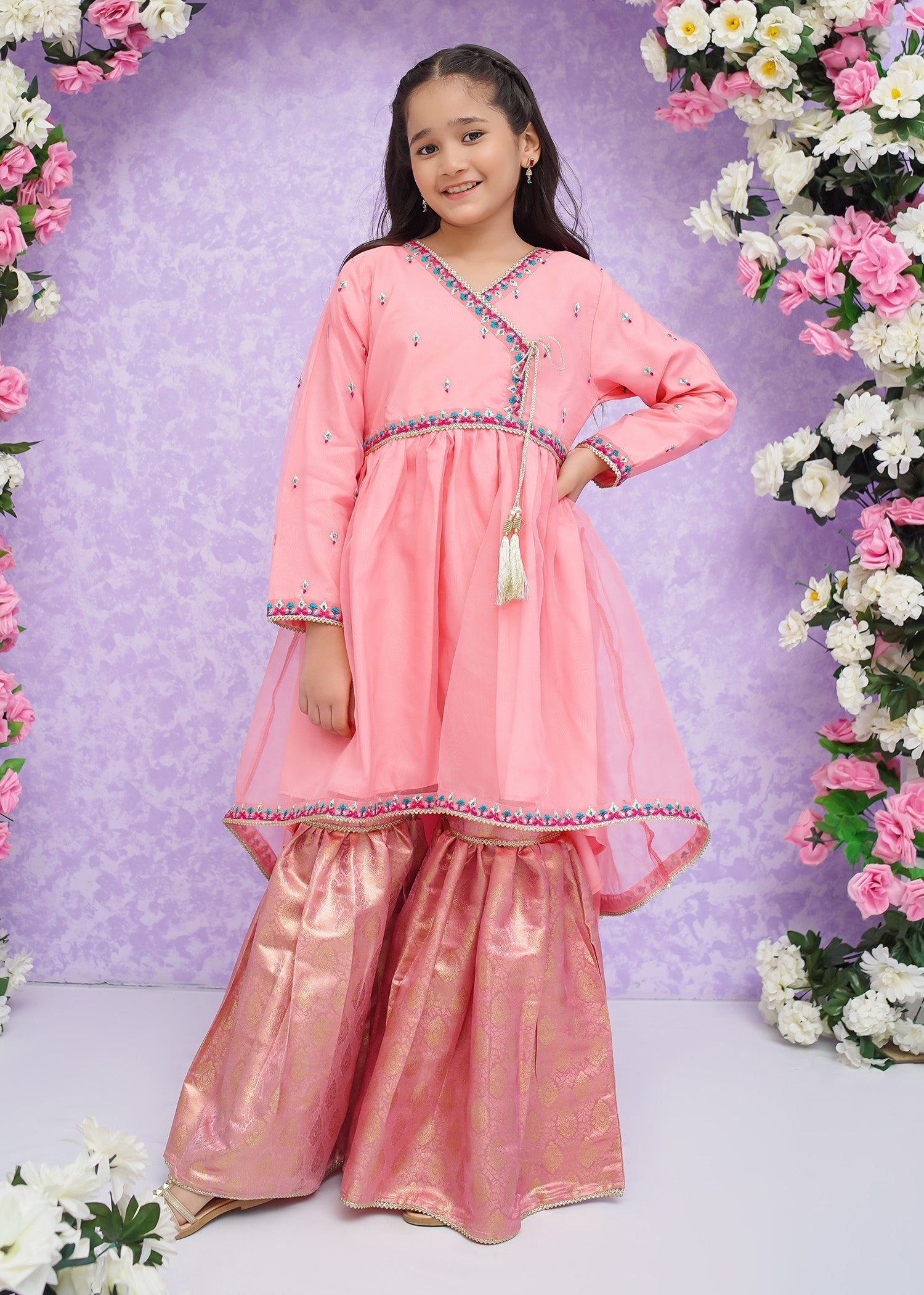 Modest Stitched 3 Piece Kids Festive Formals Edit-02 Collection'2024-Mah Hoor