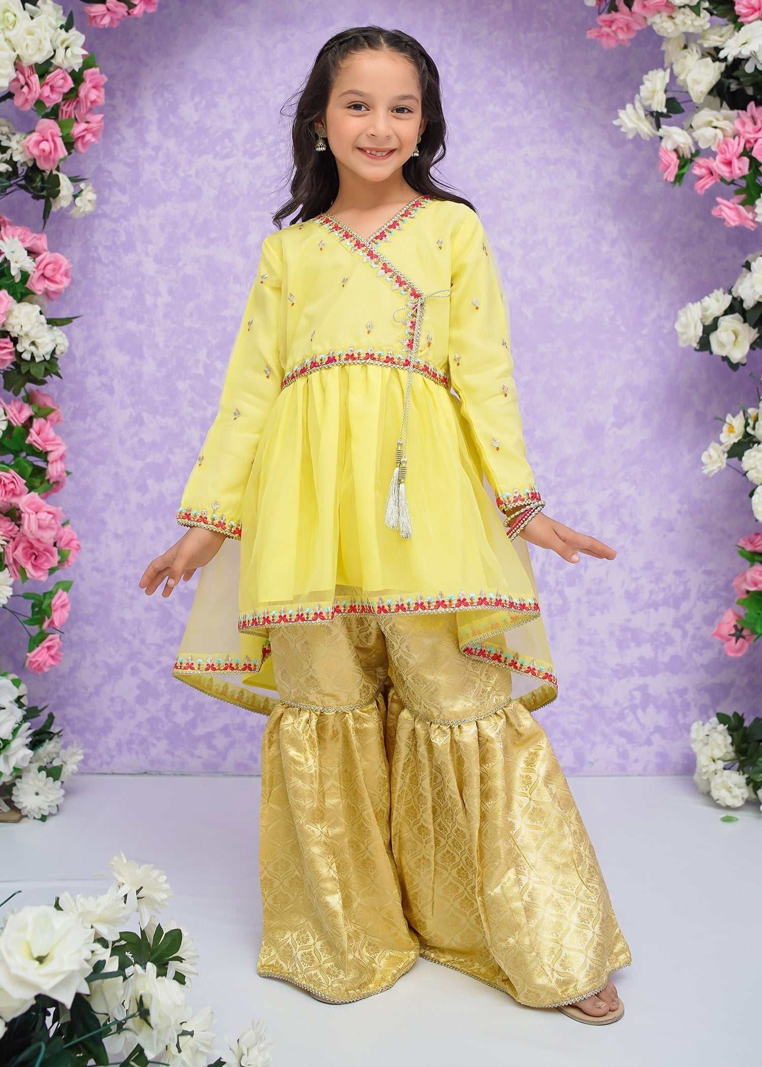 Modest Stitched 3 Piece Kids Festive Formals Edit-02 Collection'2024-Mehjabeen