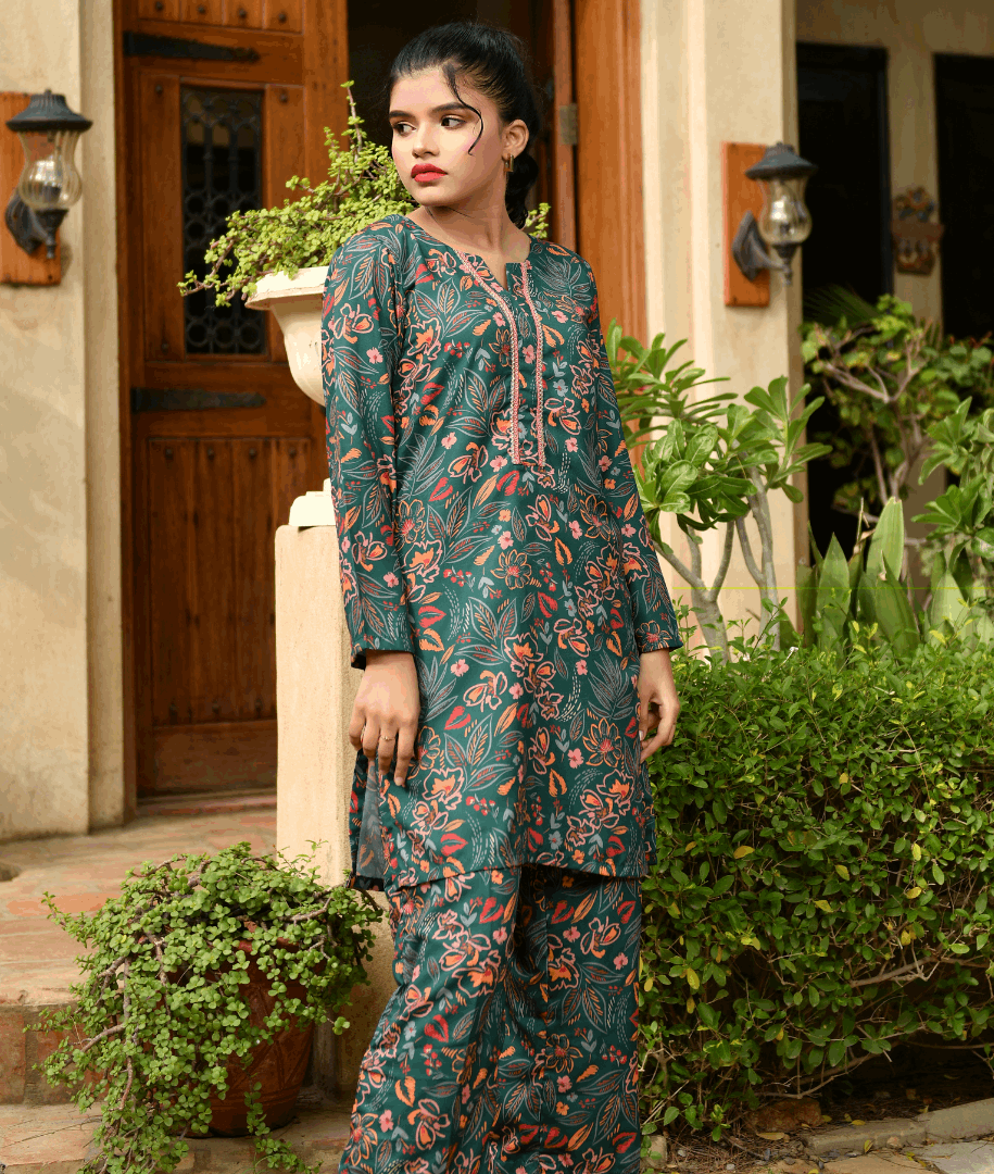 Florals & Printed By Hadar Official Stitched 3 Piece Lawn Collection-Ayte - 3 PC printed