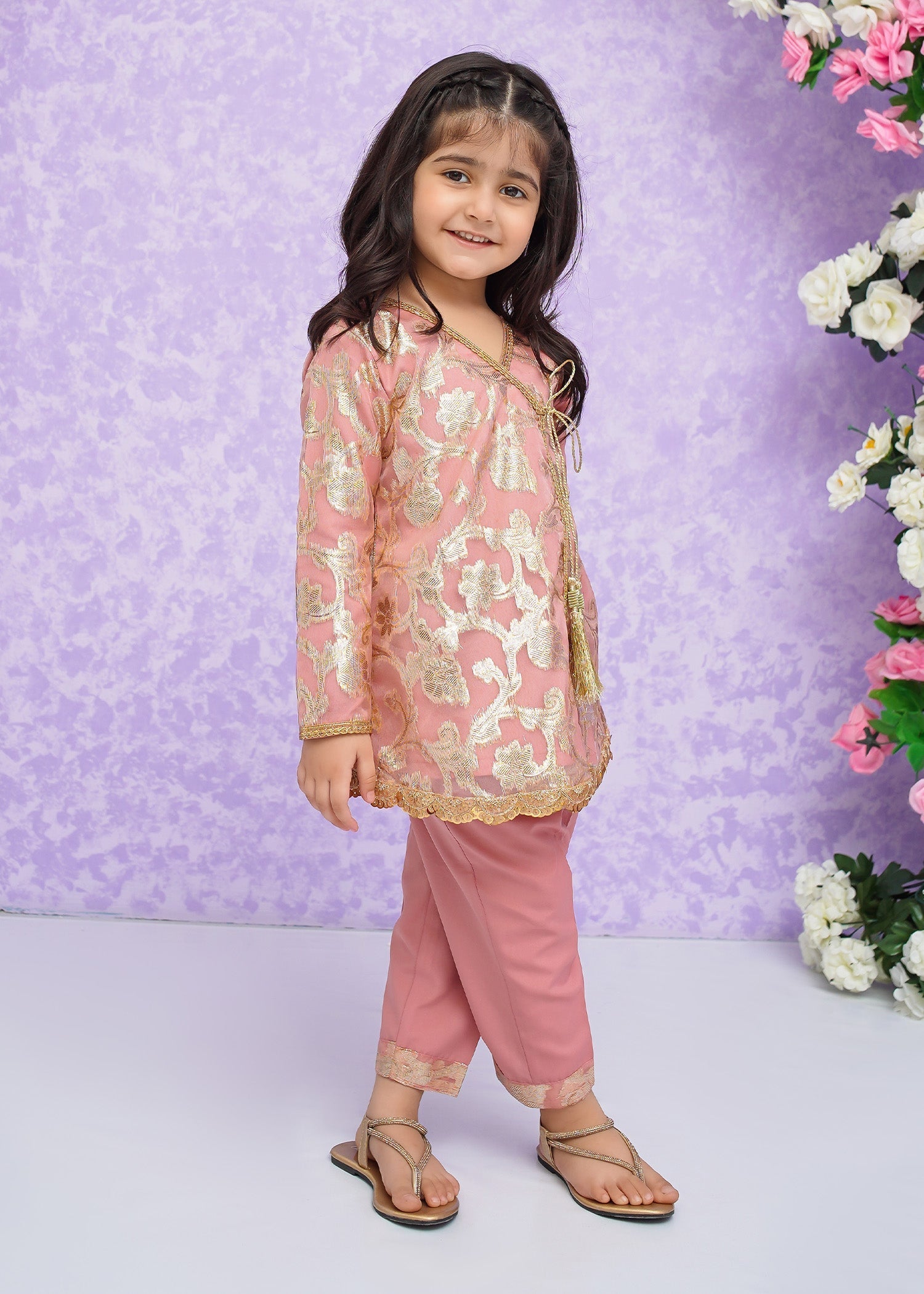 Little Girls By Modest Stitched 3 Piece Festive Collection'2024-Hoor