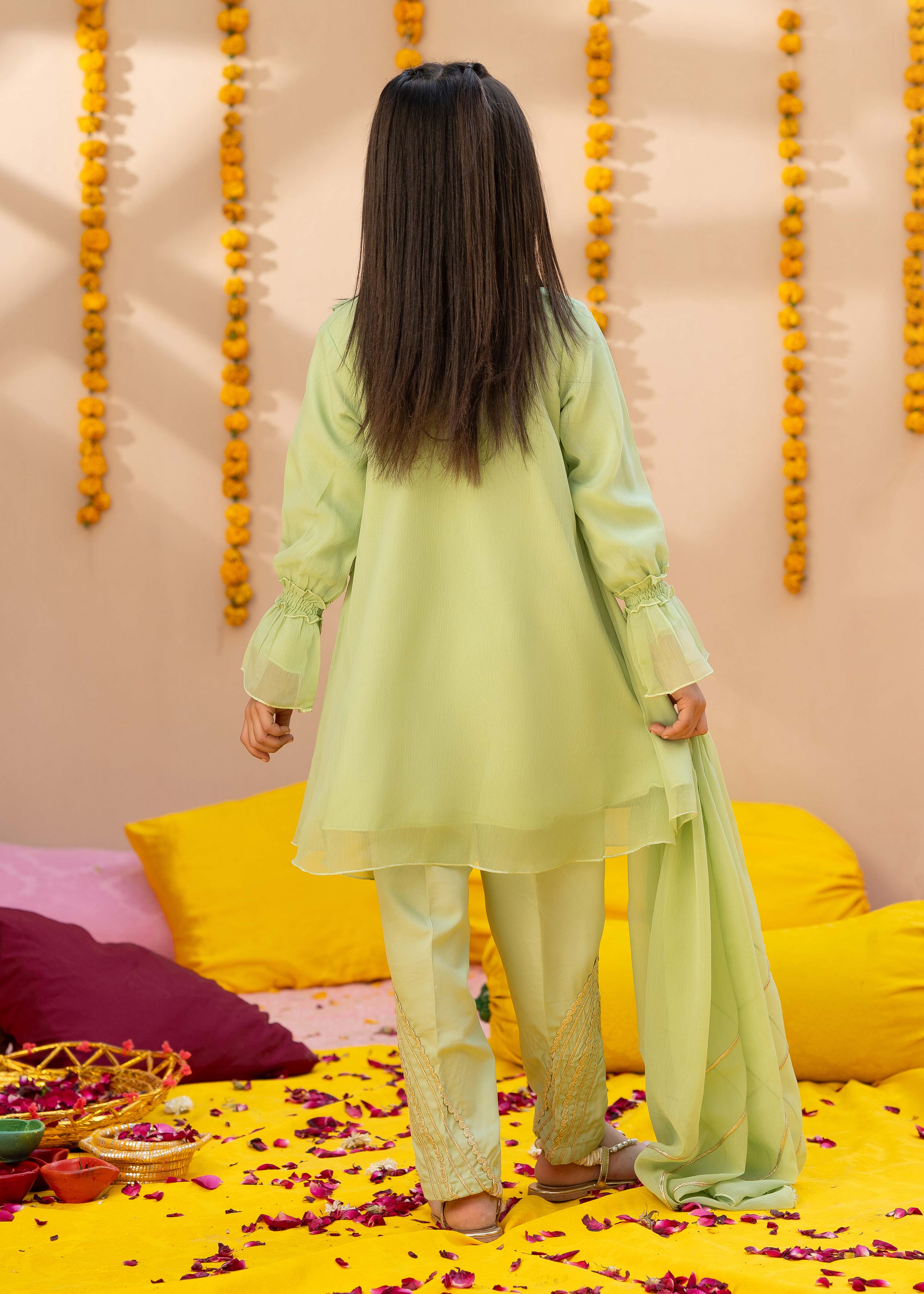 Modest Stitched 3 Piece Kids Formals Collection'2024-Ulfat