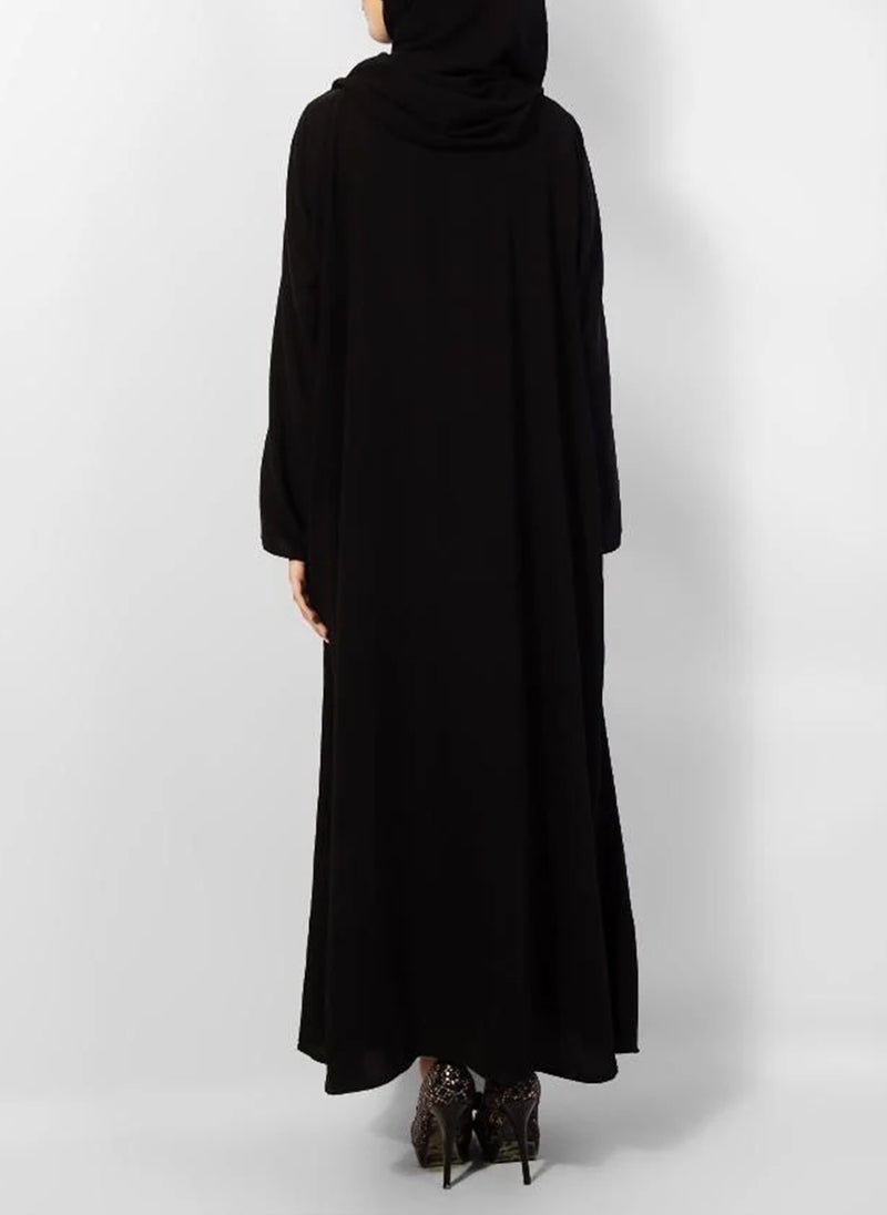 Hijab Ul Hareem Best Simple Style Black Abaya 0121-P