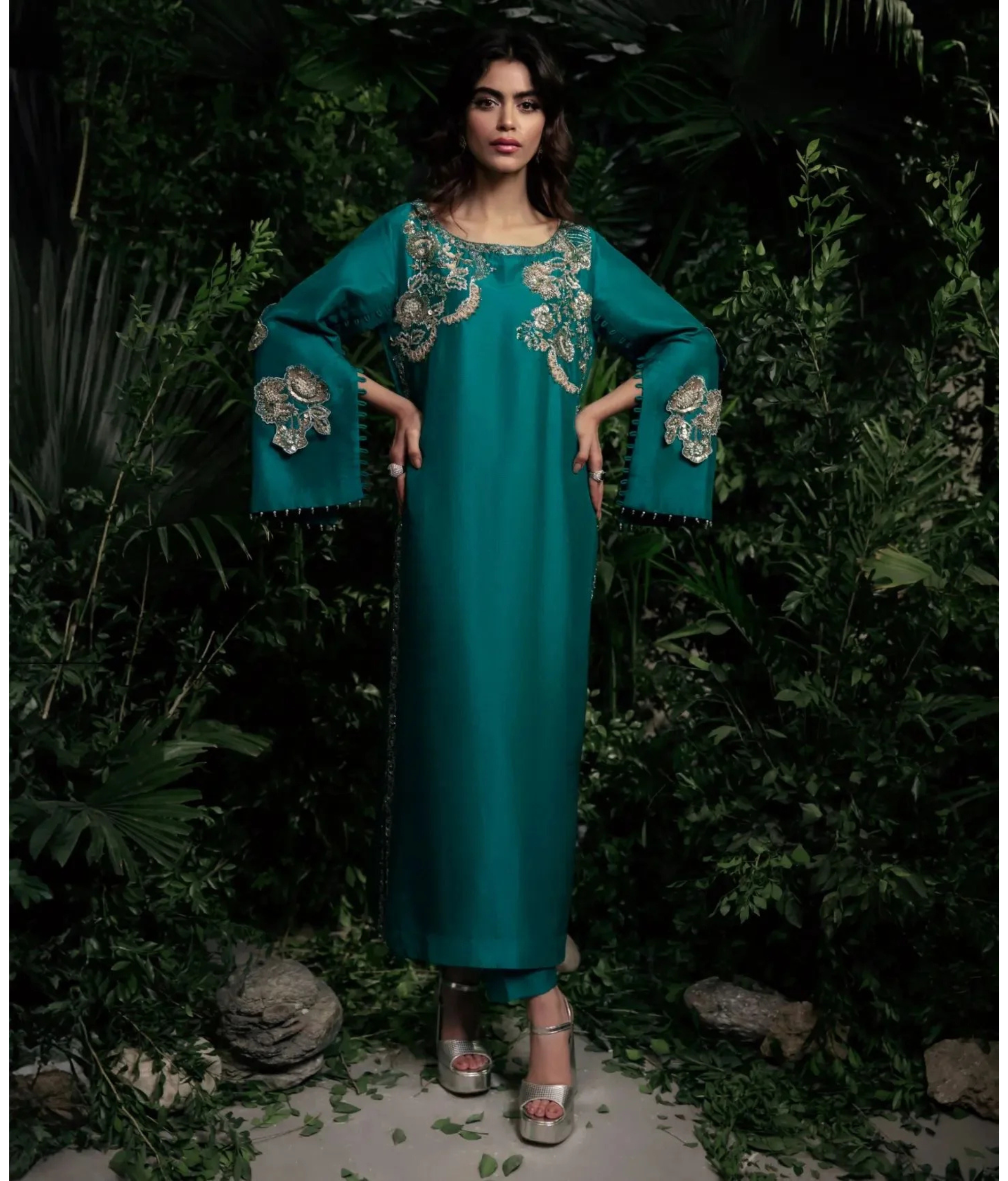 Luna By Mariam Malik Stitched 2 Piece Luxe Silk Pret Collection'2025-LUNA- Luxury Pret'24  - 11
