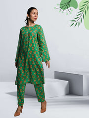 Ahlam Soft Cambric Stitched-Allover Co ord Set Collection'2024