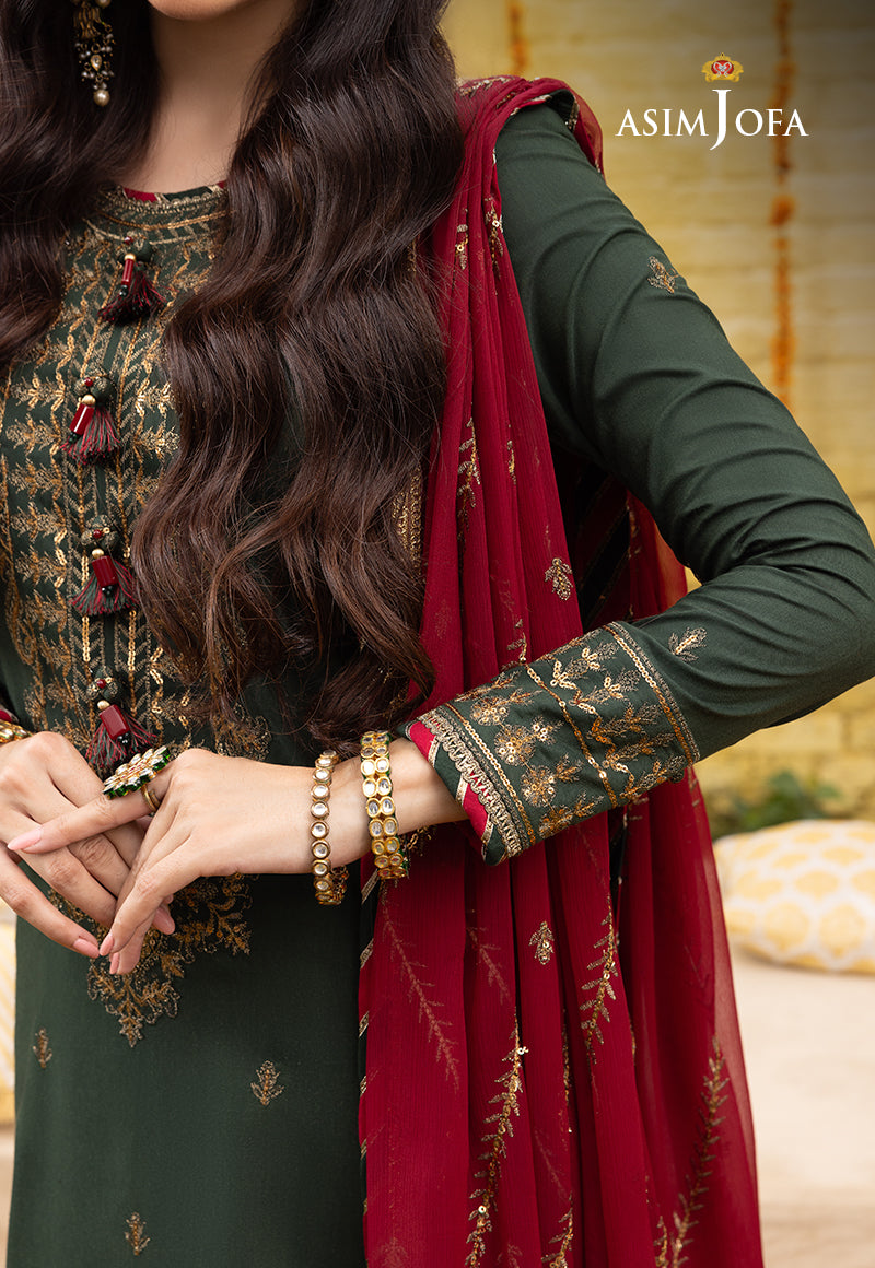 Asim Jofa Abresham '23 Ajab-16 Embroidered Lawn Silk 3 Pcs