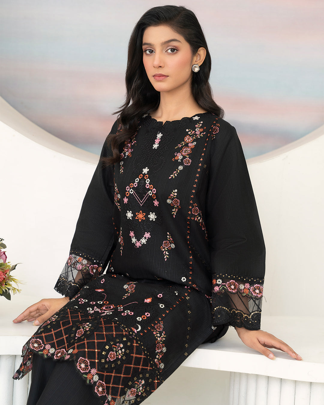Flutterby Stitched 2 Piece Summer Lawn Collection'2025-Mahgul-bk
