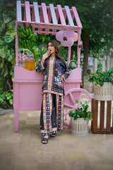 Sip N Style by Opole Stitched 2 Piece Summer Collection'2025-Midnight Sangria