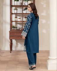 Flutterby Stitched 2 Piece Cotton Satin Winter Collection'2025-Dania-zn
