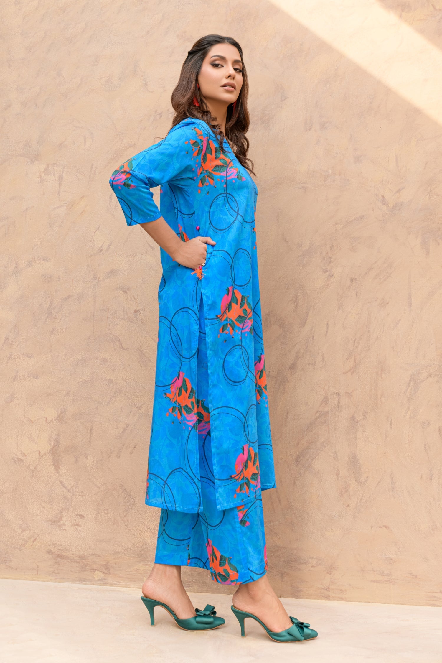Kesori By Suitsu Stitched Co Ords Collection-Ilena- 2 Piece Set