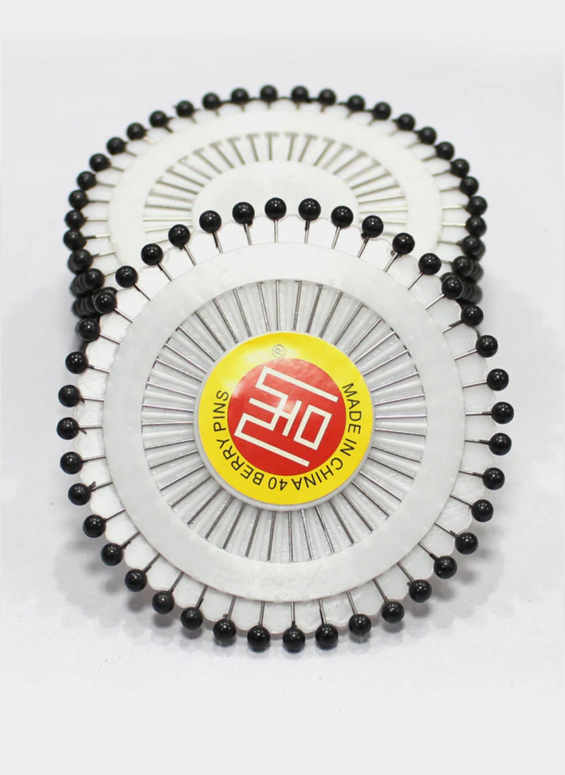Hijab Ul Hareem Ring Pins Small 40 Pcs Pkt Black