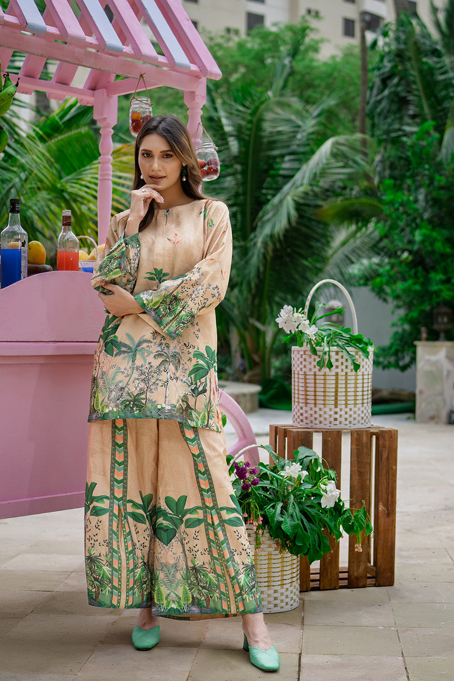 Sip N Style by Opole Stitched 2 Piece Summer Collection'2025-Mint Margarita