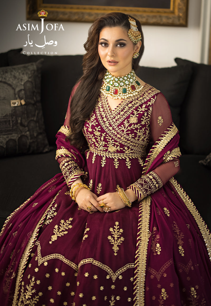 Asim Jofa Designers Limited Edition Ajvyd-04 Embroidered Stitched 3 Pcs
