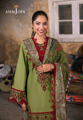 Asim Jofa Aira Summer Prints Ajar-33 Embroidered Lawn 3 Pcs