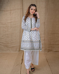 Ayla Studio Stitched Luxury Collection'2025-Asbp-103 Dobby Spring 2Pcs