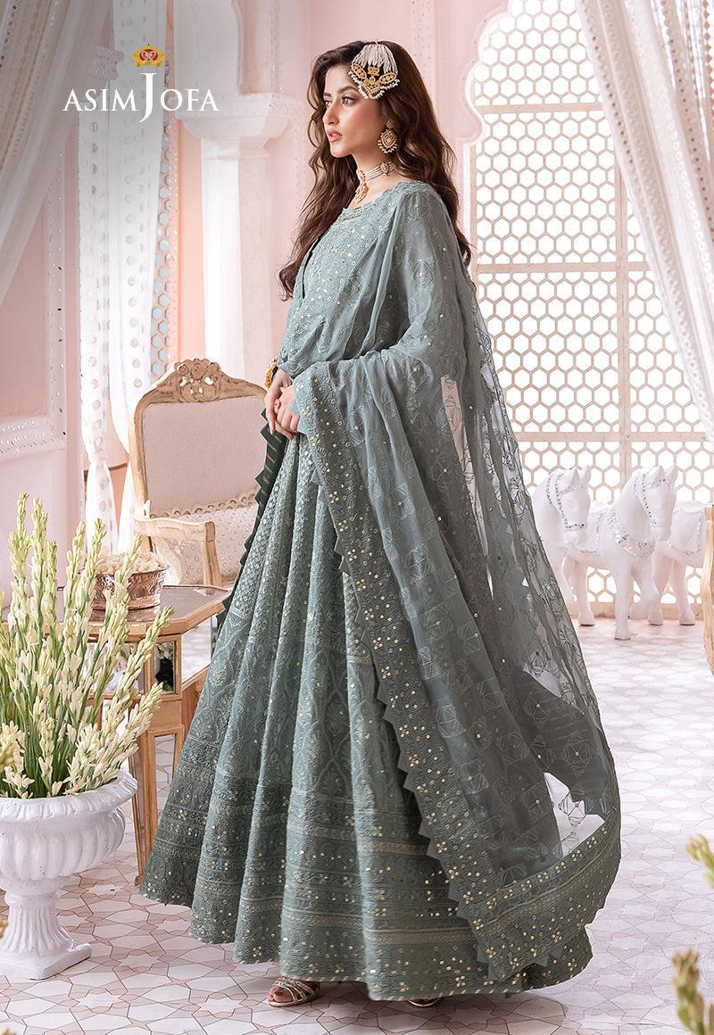 Asim Jofa Chandni '23 Ajcc-07 Designers Stitched Embroidered Chiffon 3 Pcs