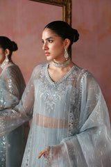 Tara By Sardinia Unstitched 3 Piece Wedding Collection-Azure
