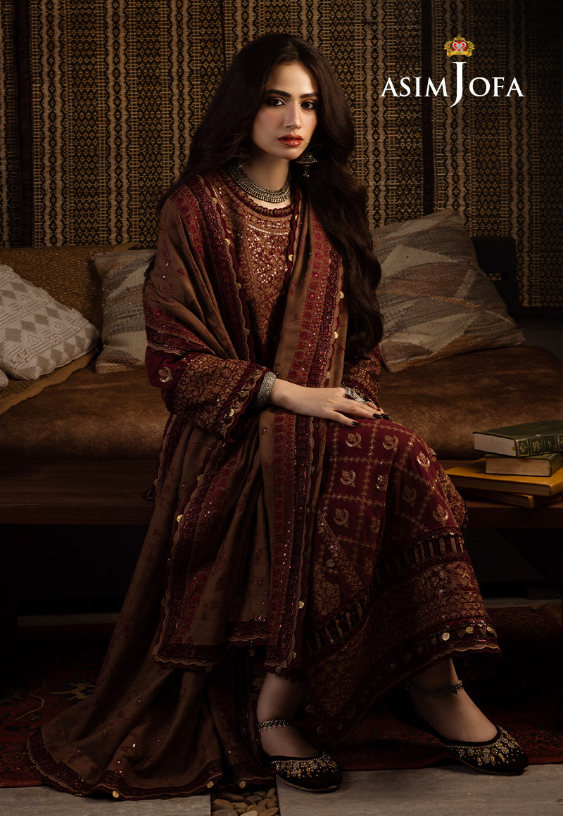Asim Jofa Designers Limited Edition Ajktd-06 Embroidered Stitched 3 Pcs