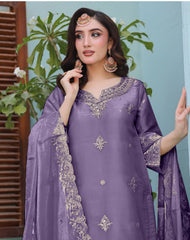 Dr Haris Unstitched Luxe 3 Piece Fancy Vol-4 Suit-LUX-010