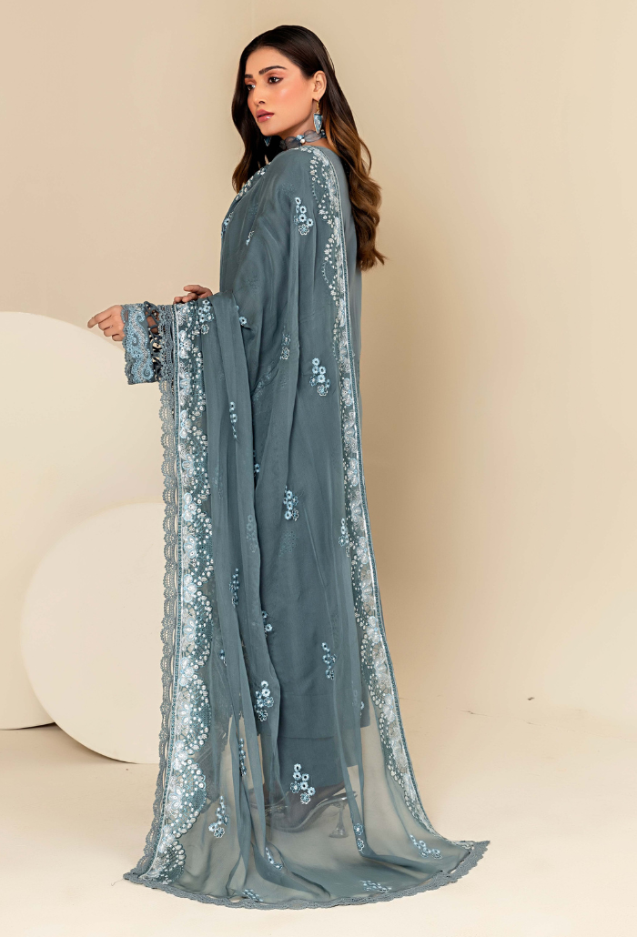 Flora By Humdum Unstitched 3 Piece Emb Lawn Collection'2024-FS-09