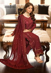 Asim Jofa Designers Limited Edition Ajjmd-15 Embroidered Stitched 3 Pcs