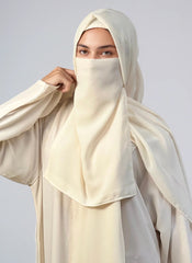 Hijab Ul Hareem Hijab & Niqab Set - Off White