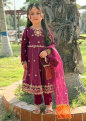Modest Stitched 3 Piece Luxury Formals Suit-Bahaar