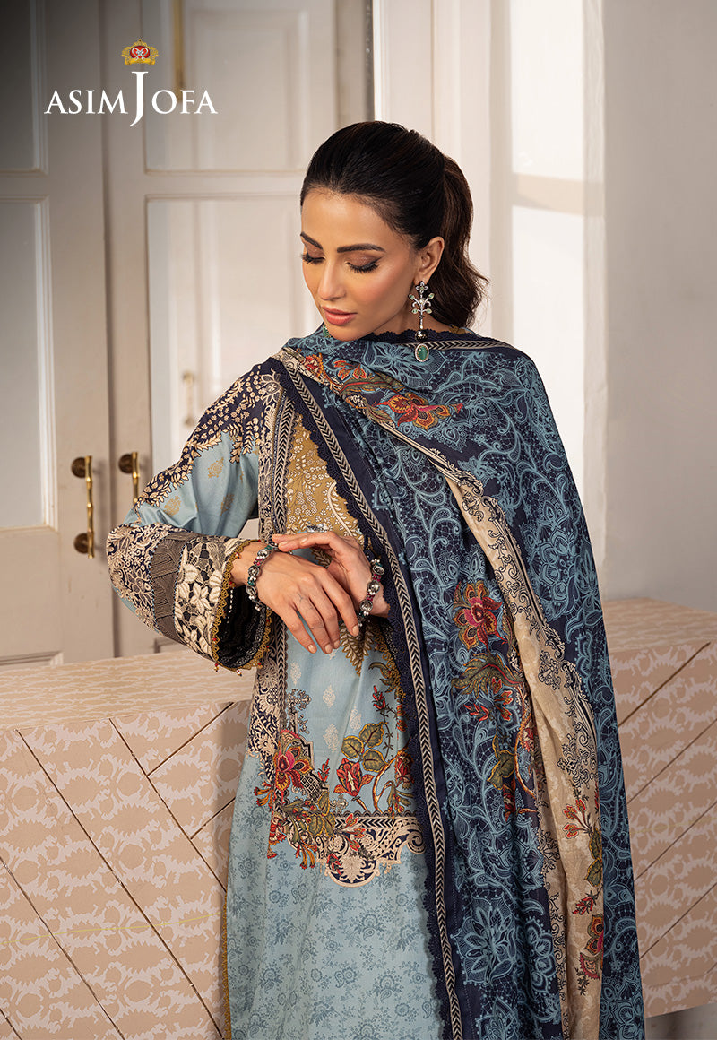 Asim Jofa Aira & Asra Pret Ajarp-27 Printed Lawn Stitched 3 Pcs