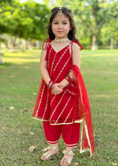 Modest Stitched 3 Piece Festive Formals Kids Suit-Gulabo
