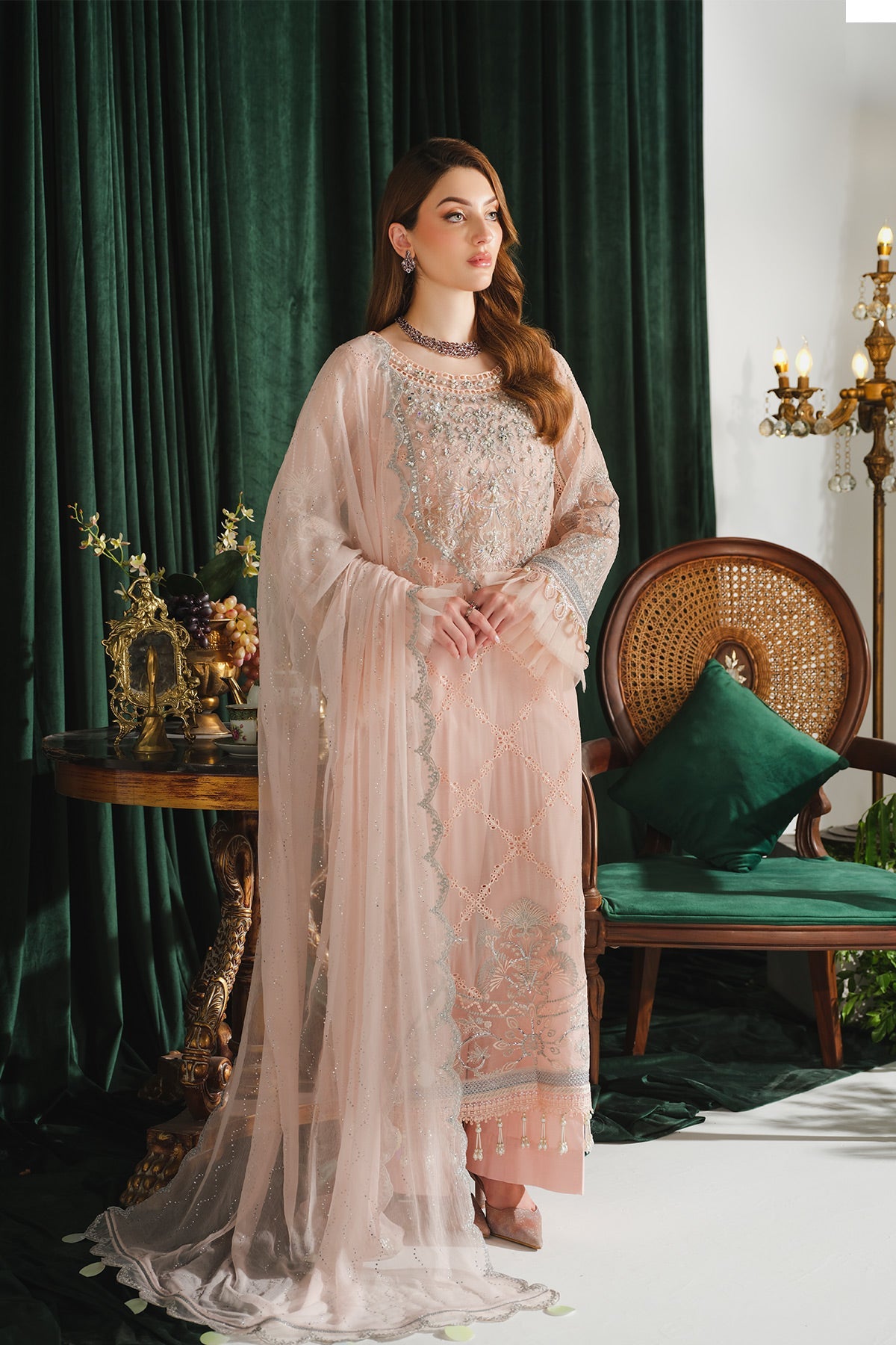 Ayla Paras By Pasha Unstitched 3 Piece Luxury Formals Collection'2024-PR105 : Tulip