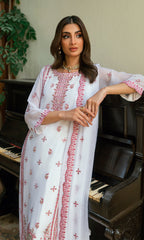 Morbagh By Shamooz Stitched 3 Piece Formals Collection'2025-Crystal White SEM-0791