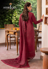 Asim Jofa Shadow Work '23 Ajsw-02 Embroidered Poly Viscose 3 Pcs