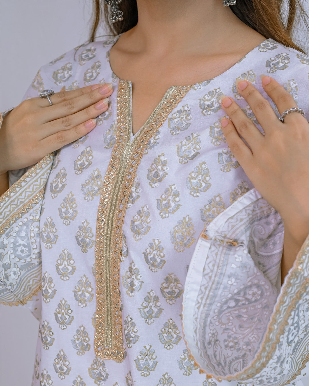 Ayla Studio Stitched Luxury Collection'2025-Asbp-105 Dobby Spring 2Pcs