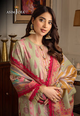 Asim Jofa Aira & Asra Pret Ajiwp-08 Embroidered Karandi Stitched 3 Pcs