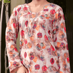 Florals & Printed By Hadar Official Stitched 3 Piece Lawn Collection-Liora - 3 PC printed