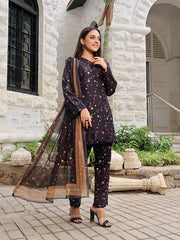 Floret By Nazmina Premium Swiss Lawn Collection'2025-Felicity (LD-15)