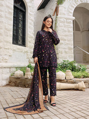 Floret By Nazmina Premium Swiss Lawn Collection'2025-Felicity (LD-15)