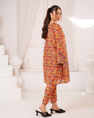 Ayla Studio Stitched PRINTED ESSENTIAL 2PC - Misty Colours