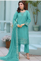 Dr Haris Unstitched Luxe 3 Piece Fancy Vol-4 Suit-LUX-011