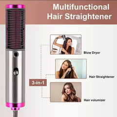 3in1 Hair Straightener Brush-FT-114-HAB
