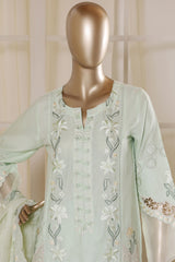 Bin Saeed Stitched 3 Piece Luxury Emb Lawn Vol-02 Suit-D-3013-PISTA