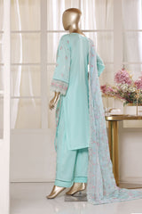 Bin Saeed Stitched 3 Piece Luxury Emb Lawn Vol-02 Suit-D-3016-FEROZI
