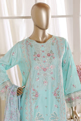 Bin Saeed Stitched 3 Piece Luxury Emb Lawn Vol-02 Suit-D-3016-FEROZI