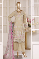 Bin Saeed Stitched 3 Piece Luxury Emb Lawn Vol-02 Suit-D-3021-SKIN