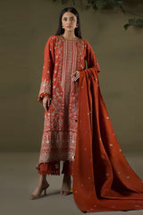 Zellbury Unstitched 3 Piece Winter Shawl Collection'2025-WUW-30241