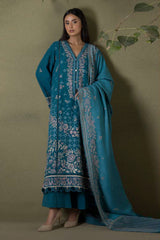 Zellbury Unstitched 3 Piece Winter Shawl Collection'2025-WUW-30242