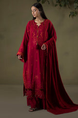 Zellbury Unstitched 3 Piece Winter Shawl Collection'2025-WUW-30243