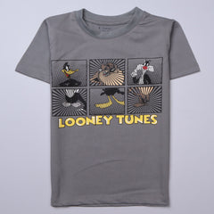 Kjunction Boys Half Sleeves-Printed T-Shirt (Looney)