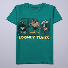 Kjunction Boys Half Sleeves-Printed T-Shirt (Looney)