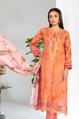 Teyana By Tawakkal Unstitched 3 Piece Emb Lawn Suit-D-3080