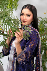 Teyana By Tawakkal Unstitched 3 Piece Emb Lawn Suit-D-3081